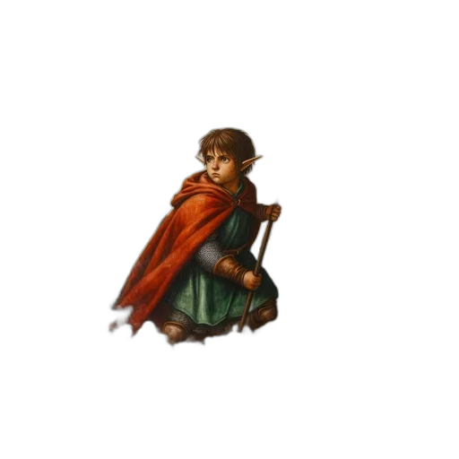 staff, dress, creature, pixel art, concept art, fantasy art, 3d render, young transparent PNG cut-out
