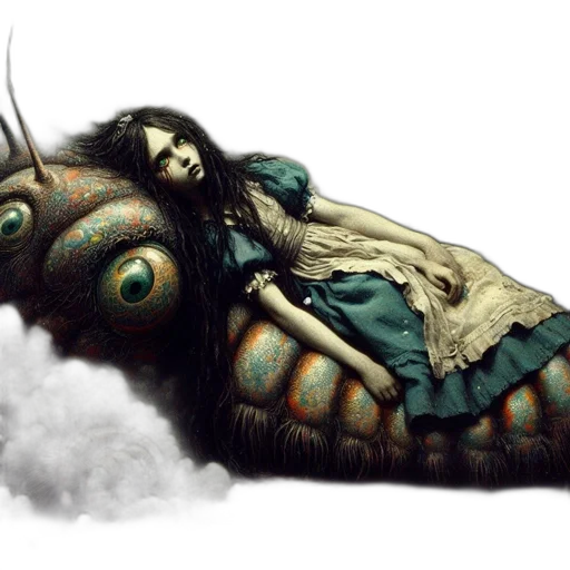 dragon, creature, mask, animal, fantasy art, concept art, photorealistic, 3d render transparent PNG cut-out