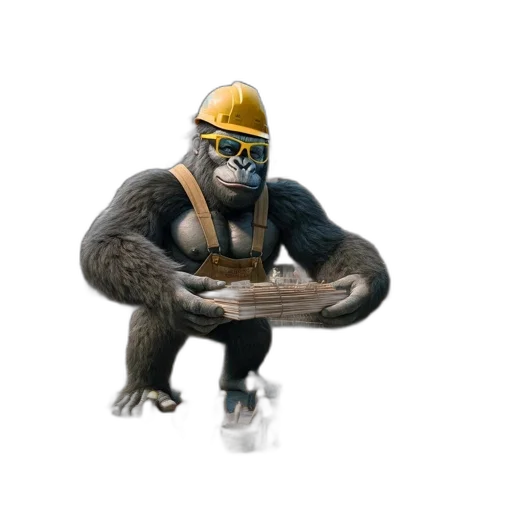 animal, staff, creature, hat, concept art, 3d render, photorealistic, fantasy art transparent PNG cut-out