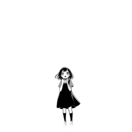 dress, creature, robot, face, cartoon, pixel art, concept art, comic book art transparent PNG cut-out