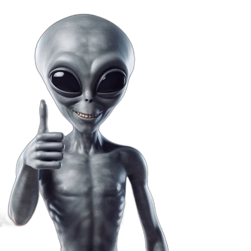 creature, animal, staff, robot, concept art, 3d render, outer space, alien transparent PNG cut-out