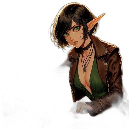 jacket, staff, dragon, fantasy art, concept art, watercolor, pixel art, green transparent PNG cut-out