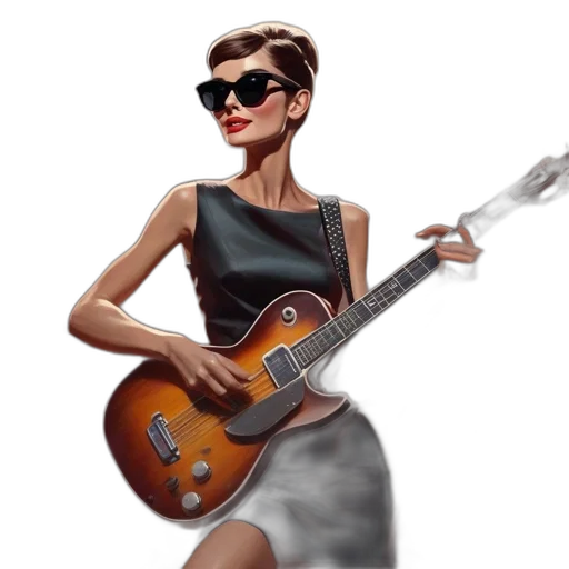 dress, photorealistic, cartoon, concept art, 3d render, woman, sleeveless, plays transparent PNG cut-out