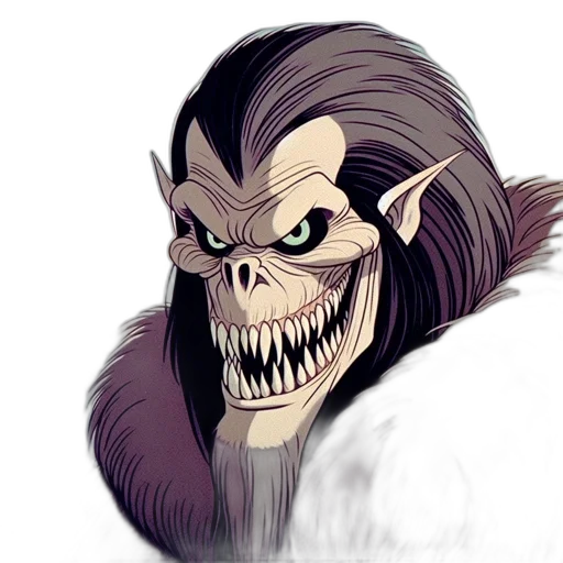 creature, mask, face, concept art, fantasy art, comic book art, cartoon, menacing transparent PNG cut-out