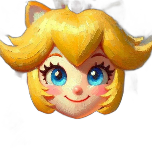crown, face, mask, hair, anime, 3d render, pixel art, concept art transparent PNG cut-out