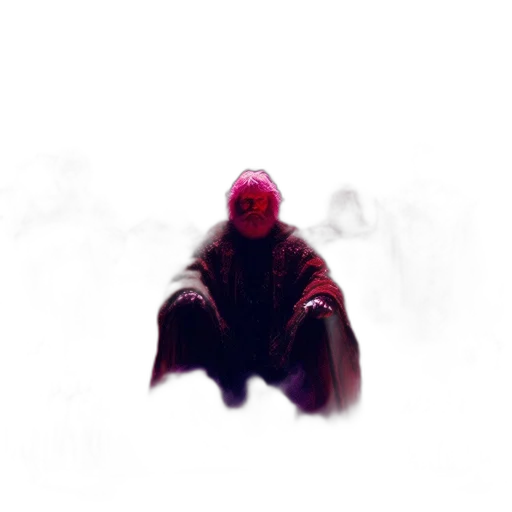 mask, creature, jacket, face, comic book art, concept art, cyberpunk, watercolor transparent PNG cut-out