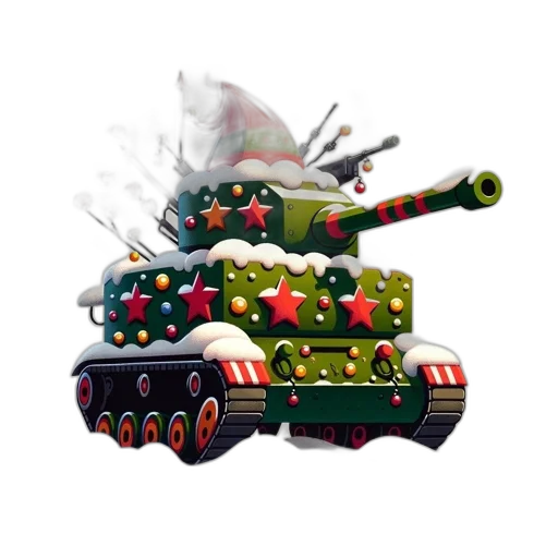 weapon, concept art, 3d render, pixel art, fantasy art, whimsical, tank, decorated transparent PNG cut-out