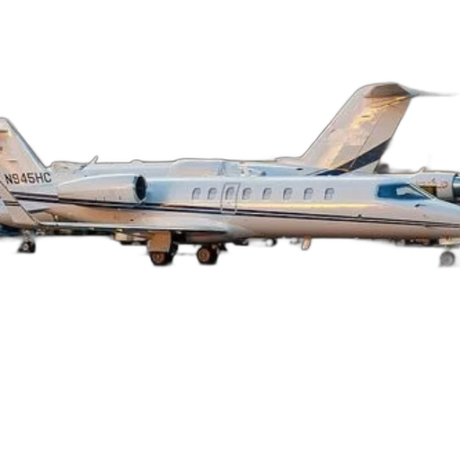 private, jet, registration, number, n945hc, parked, airport, tarmac transparent PNG cut-out
