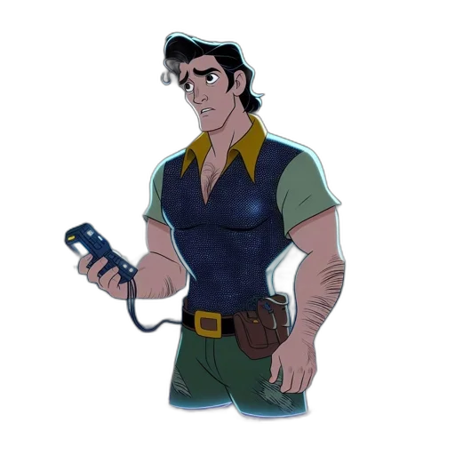 staff, jacket, concept art, cartoon, comic book art, fantasy art, green, dark transparent PNG cut-out