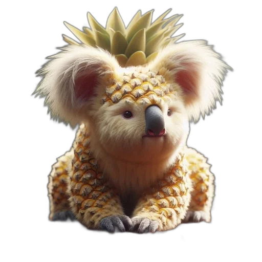 crown, animal, creature, hair, concept art, 3d render, pixel art, photorealistic transparent PNG cut-out