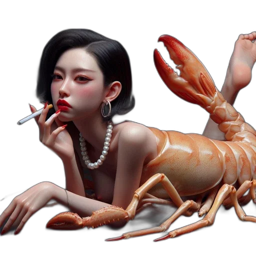creature, animal, food, dragon, concept art, photorealistic, fantasy art, 3d render transparent PNG cut-out