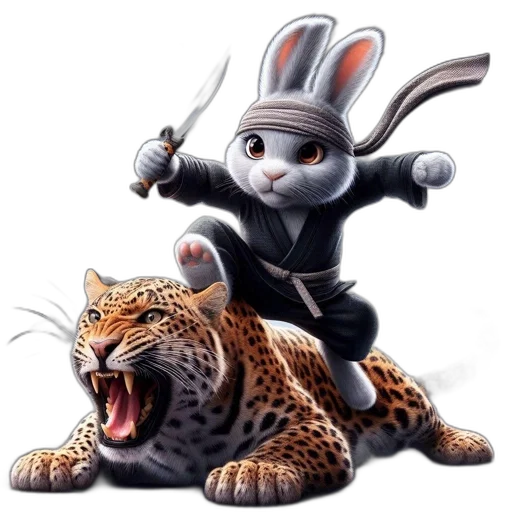 animal, concept art, fantasy art, cartoon, 3d render, animated, scene, features transparent PNG cut-out