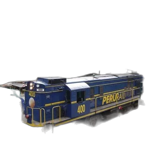 3d render, blue, train, number, 400, traveling, through, mountainous transparent PNG cut-out