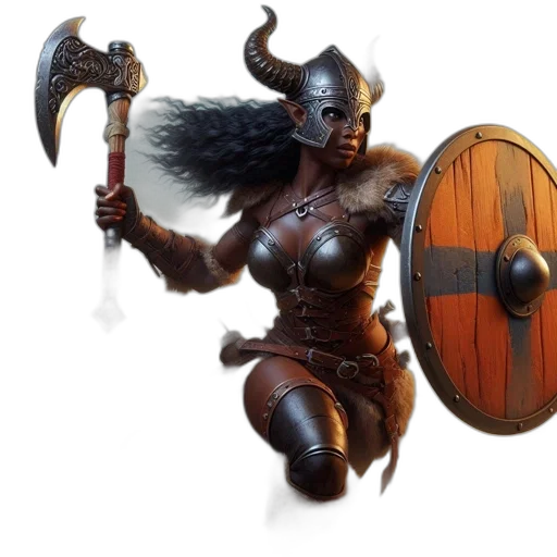 sword, weapon, fantasy art, concept art, 3d render, fierce, female, warrior transparent PNG cut-out