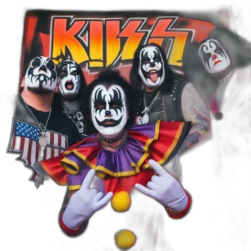mask, concept art, comic book art, five, individuals, dressed, like, members transparent PNG cut-out