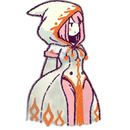 dress, jacket, creature, staff, pixel art, concept art, watercolor, fantasy art transparent PNG cut-out