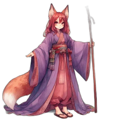 staff, dragon, dress, sword, fantasy art, concept art, pixel art, anime transparent PNG cut-out