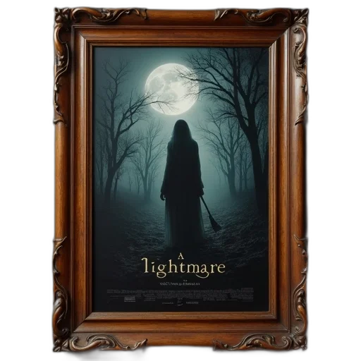 fantasy art, concept art, night, fog, nightmare, movie, poster, style transparent PNG cut-out