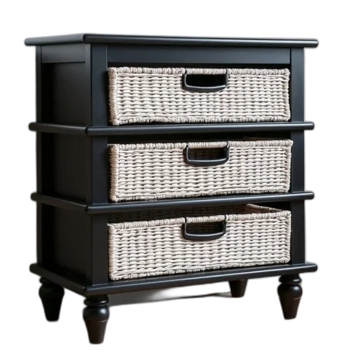 furniture, 3d render, monochrome, dark transparent PNG cut-out
