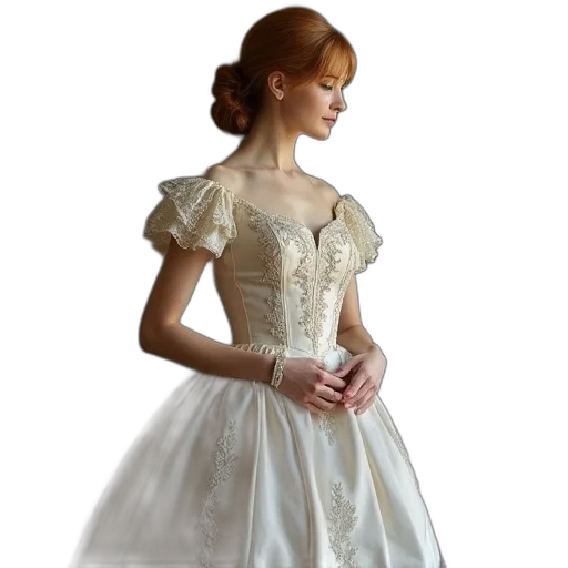 dress, photorealistic, concept art, 3d render transparent PNG cut-out