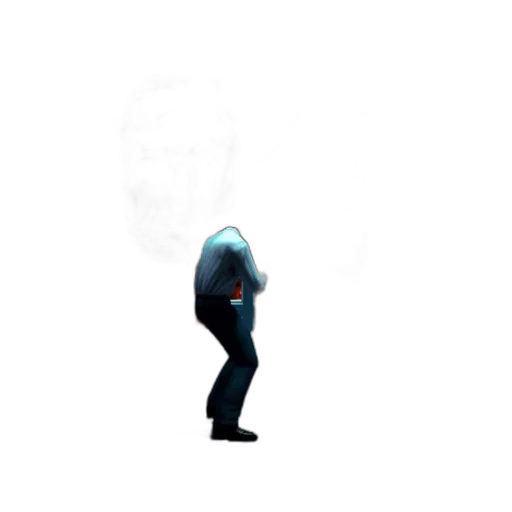 jacket, robot, staff, creature, 3d render, concept art, pixel art, photorealistic transparent PNG cut-out