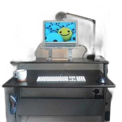 robot, furniture, staff, animal, 3d render, concept art, vaporwave, pixel art transparent PNG cut-out