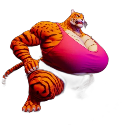 animal, creature, concept art, 3d render, fantasy art, pixel art, gym, setting transparent PNG cut-out