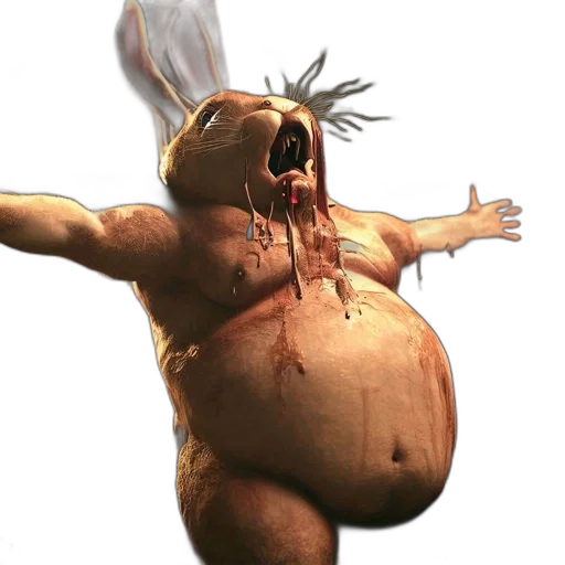 creature, animal, food, mask, concept art, 3d render, photorealistic, oversized transparent PNG cut-out