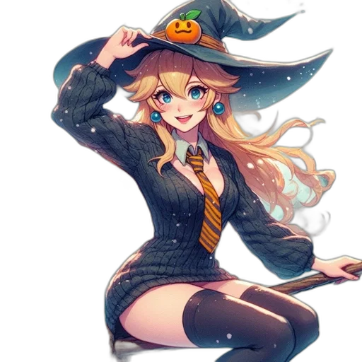 staff, hat, dress, jacket, pixel art, anime, concept art, cartoon transparent PNG cut-out