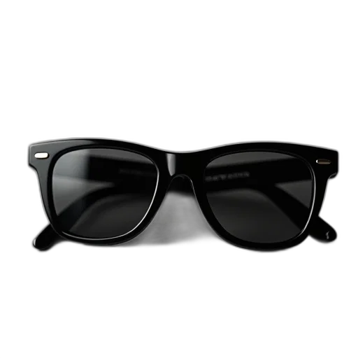 3d render, monochrome, original, wayfarer transparent PNG cut-out