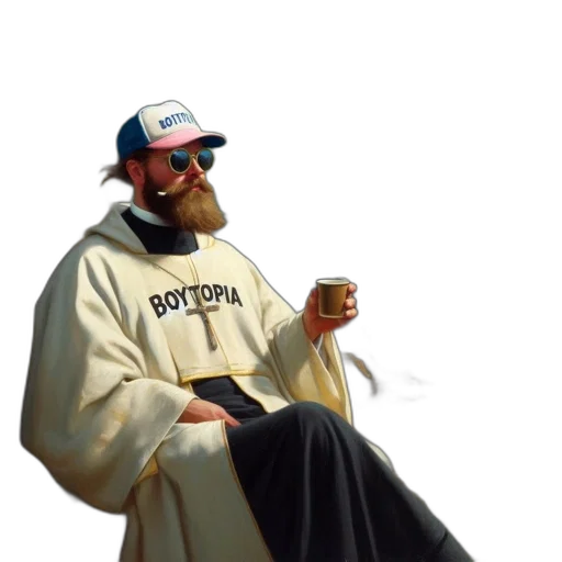 jacket, photorealistic, concept art, oil painting, pixel art, man, white, robe transparent PNG cut-out
