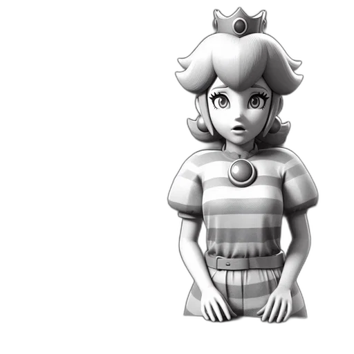 dress, crown, robot, creature, 3d render, concept art, pixel art, fantasy art transparent PNG cut-out