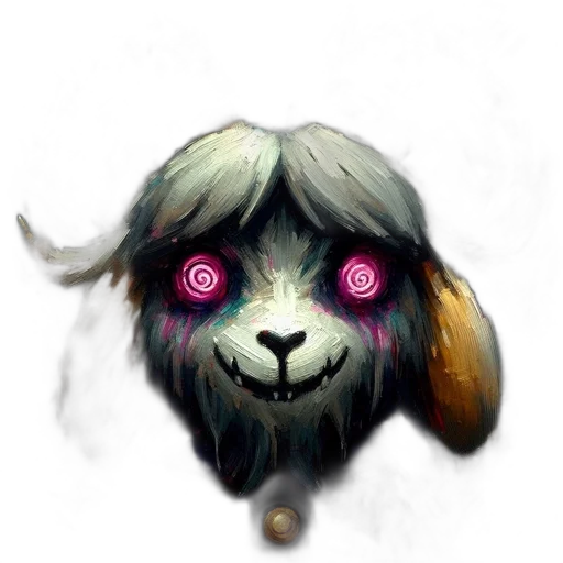 mask, creature, face, animal, concept art, pixel art, fantasy art, cyberpunk transparent PNG cut-out