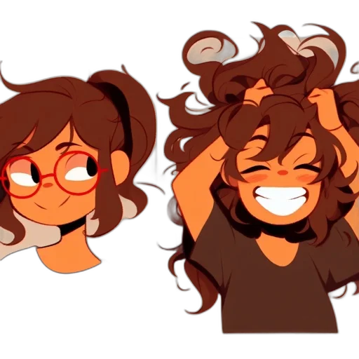 hair, creature, cartoon, concept art, anime, pixel art, dark, neon transparent PNG cut-out