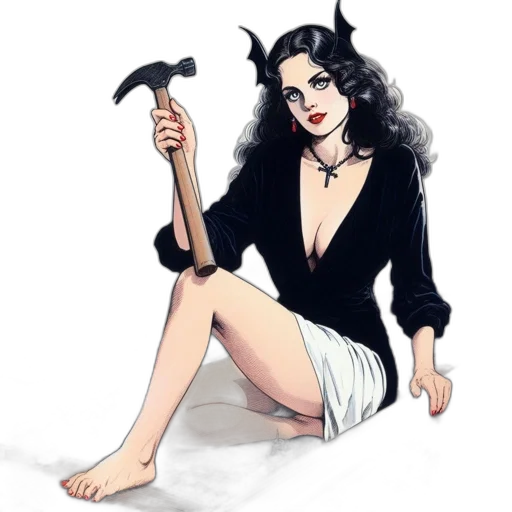 staff, weapon, fantasy art, pixel art, concept art, comic book art, dark, woman transparent PNG cut-out