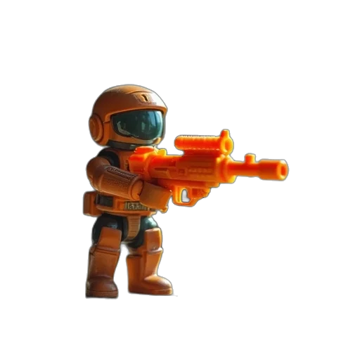 weapon, robot, staff, 3d render transparent PNG cut-out