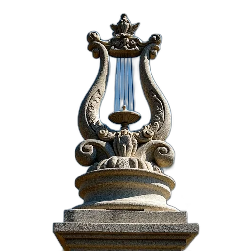 crown, sword, staff, bottle, 3d render, photorealistic, weathered, stone transparent PNG cut-out