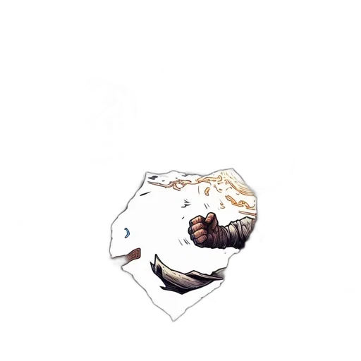 mask, face, hair, creature, watercolor, concept art, pixel art, photorealistic transparent PNG cut-out