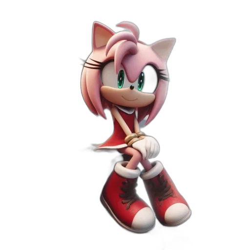 shoes, animal, staff, robot, 3d render, concept art, pixel art, vaporwave transparent PNG cut-out