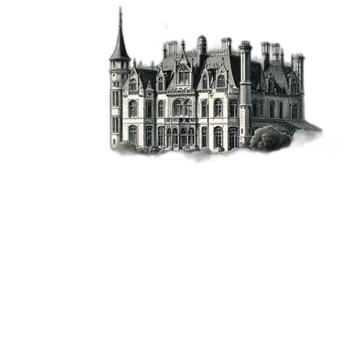 building, crown, concept art, watercolor, pencil sketch, fantasy art, monochrome, image transparent PNG cut-out