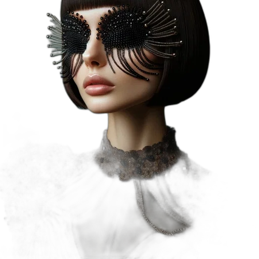 mask, jewelry, crown, hat, fantasy art, photorealistic, 3d render, concept art transparent PNG cut-out