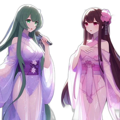 dress, concept art, vaporwave, pixel art, anime, pastel, green, colorful transparent PNG cut-out