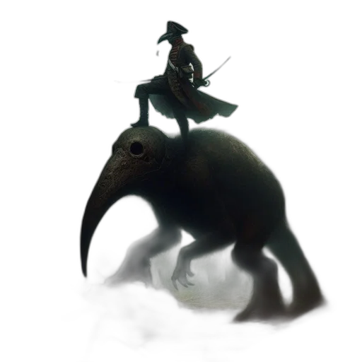 creature, dragon, animal, staff, concept art, fantasy art, 3d render, pixel art transparent PNG cut-out