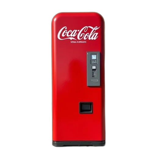 bottle, robot, weapon, staff, 3d render, red, coke, machine transparent PNG cut-out