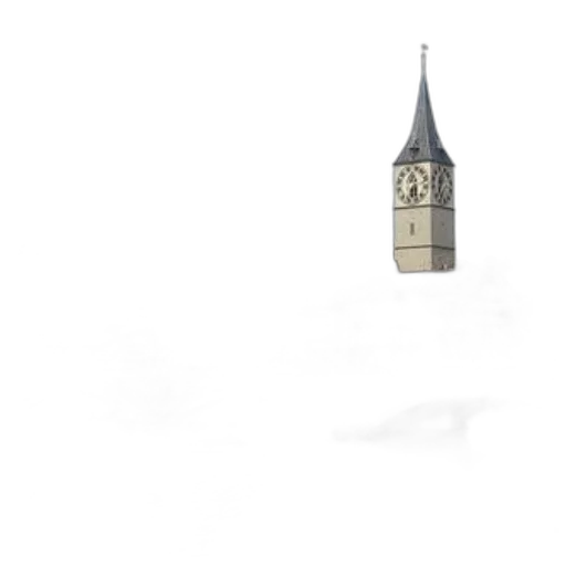 building, umbrella, staff, dress, 3d render, concept art, photorealistic, pixel art transparent PNG cut-out