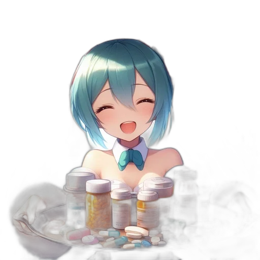bottle, robot, weapon, food, anime, pixel art, vaporwave, concept art transparent PNG cut-out