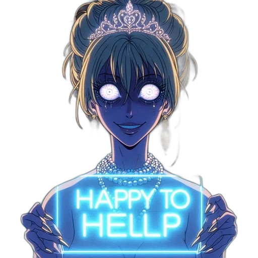 staff, mask, jewelry, crown, anime, pixel art, concept art, vaporwave transparent PNG cut-out