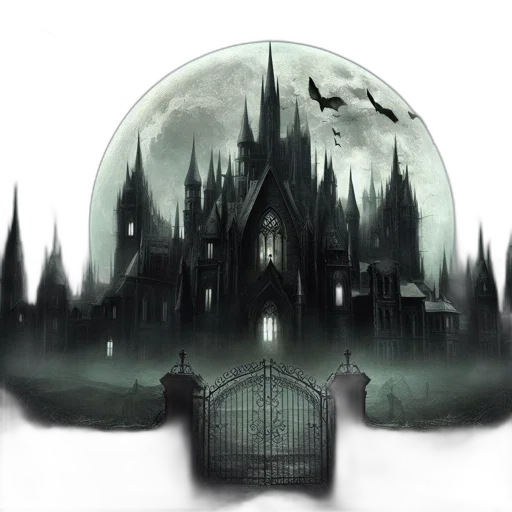 mask, concept art, fantasy art, comic book art, anime, fog, night, gothic transparent PNG cut-out