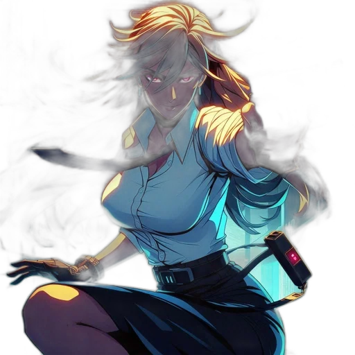 staff, sword, weapon, jacket, concept art, anime, comic book art, fantasy art transparent PNG cut-out
