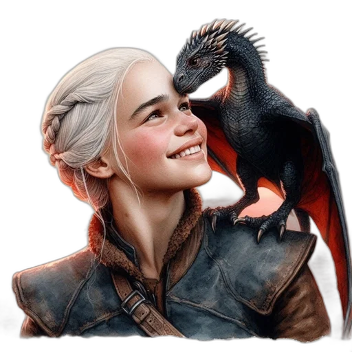 dragon, face, animal, fantasy art, concept art, photorealistic, pixel art, fire transparent PNG cut-out